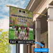 BIF1422 German Shorthaired Pointer Don't bother knocking Personalized Flag