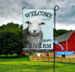 THF20072008 Sheep - Welcome To The Farm Personalized Flag