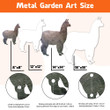 ALPACA Metal Garden Art THMS22042950
