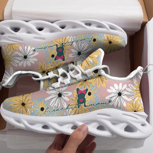Cute Frenchie Mom - Flowers Max Soul Shoes THS23061417