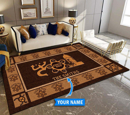 DUR26112007 Puerto Rico Personalized Rug
