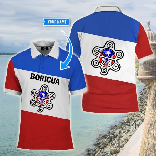 BIT20091405 Puerto Rico Personalized Polo Shirt