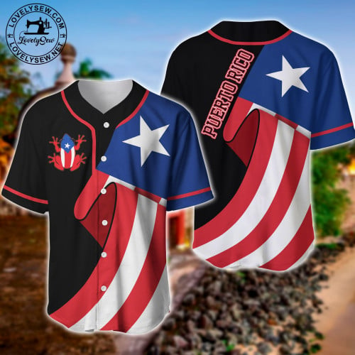 Puerto Rico Coqui Baseball Shirt LIT21071404