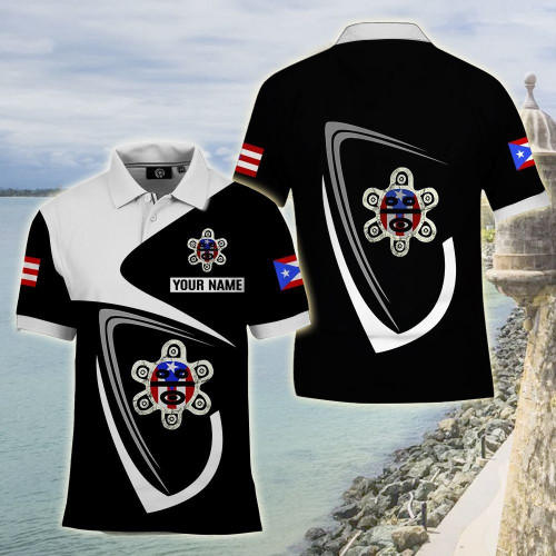 BIT20090103 Sol Taino Puerto Rico Personalized Polo Shirt