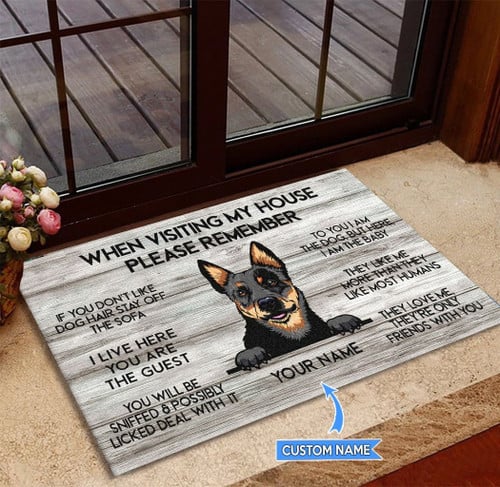 Australian Cattle Dog-When visiting my house Personalized Doormat THJ21082601