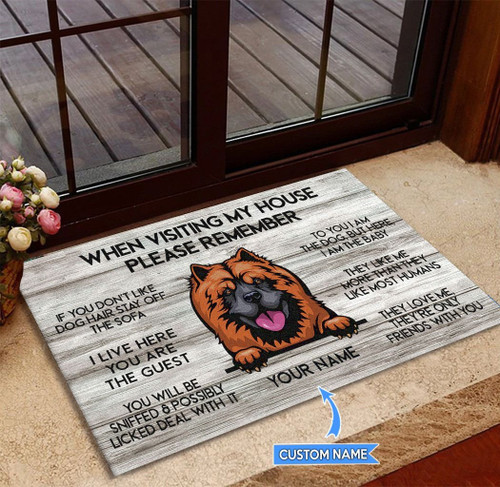 Chow Chow-When visiting my house Personalized Doormat THJ21082723