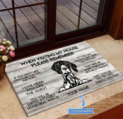 German Shorthaired Pointer Personalized Doormat THJ21090104