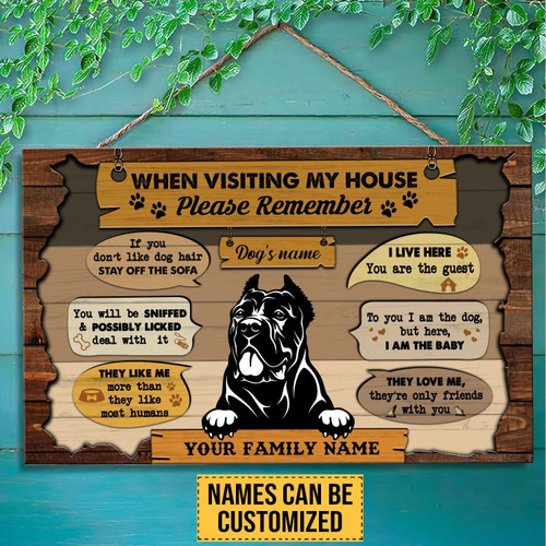 Cane Corso Personalized Pallet Sign THPS21083105