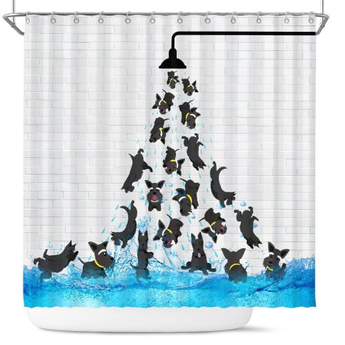 Scottish Terrier Shower Curtain M1 THSC22041752