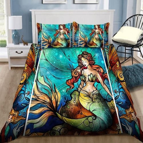 Mermaid Quilt Bed Set & Quilt Blanket THE23062354-THQ230062354