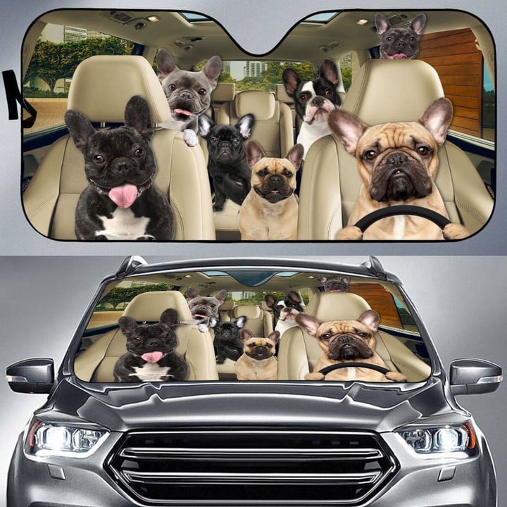 French Bulldog Car Sun Shade: Stylish Protection for Your Drive THC21091508
