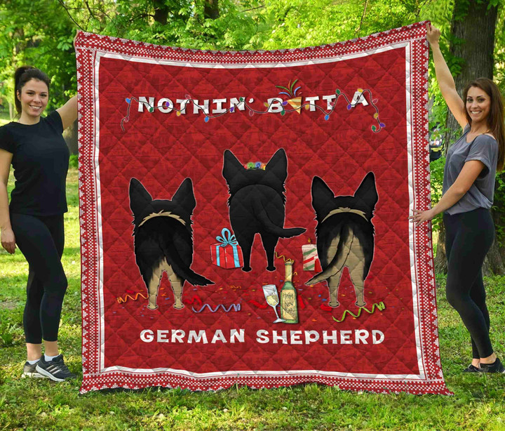 DDQ121204 Nothin’ Butt A German Shepherd Quilt Blanket