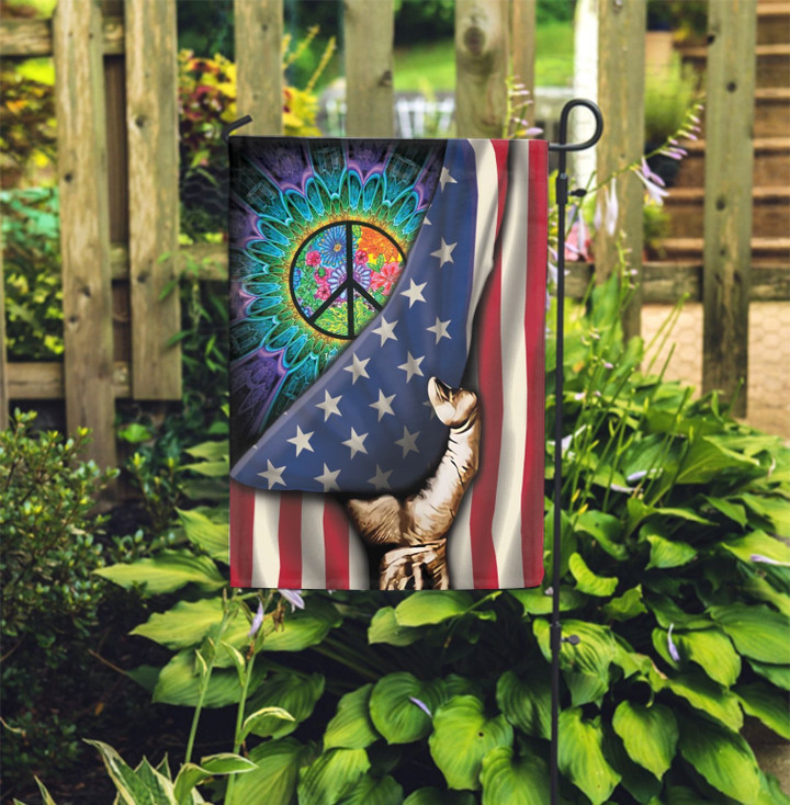 THF0113 Hippie Garden Flag
