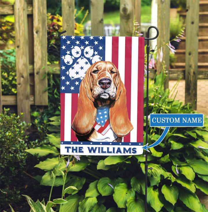 CHFD0433 Bloodhound Personalized Garden Flag
