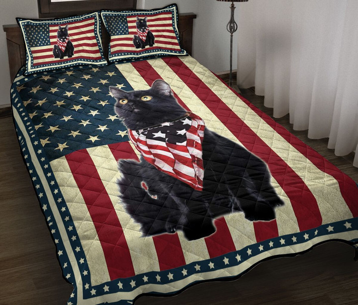 Black Cat Quilt Bed Set & Quilt Blanket