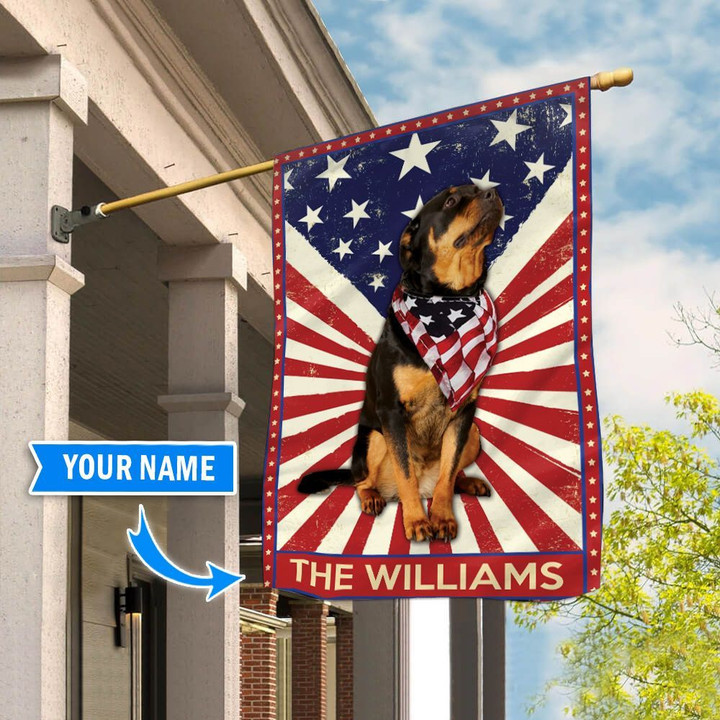 DIF3030-Rottweiler Personalized Flag