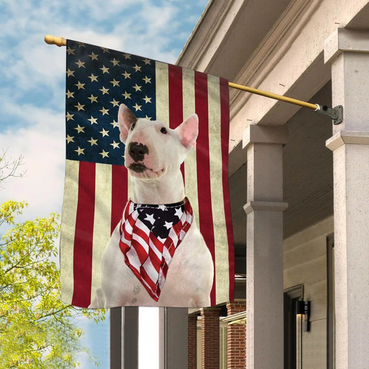 BIF0712 Bull Terrier House Flag