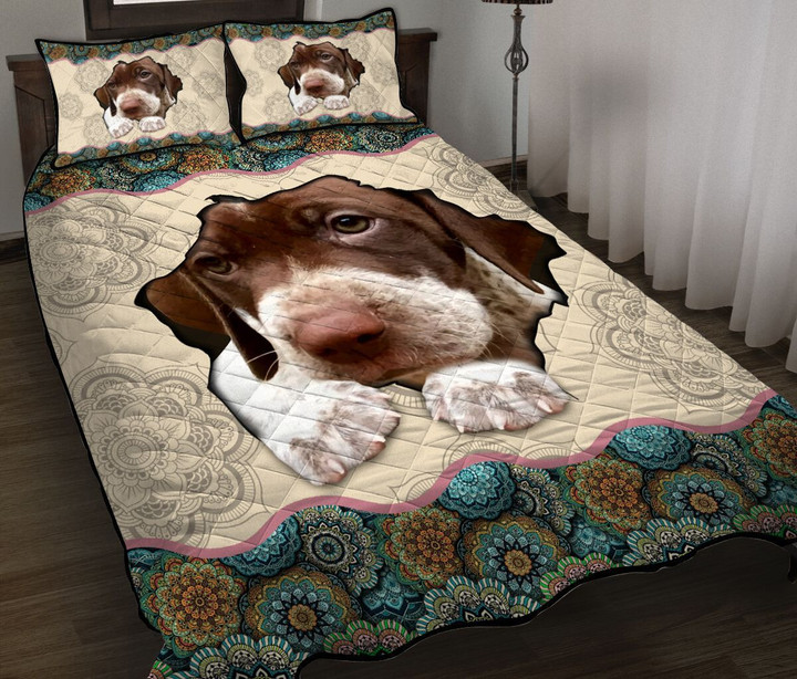 TUE4004 German Shorthaired Pointer Quilt Bed Set