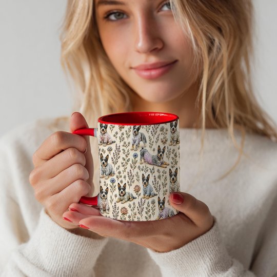 Australian Cattle Dog Accent Edge-to-Edge Coffee Mug CM26052202