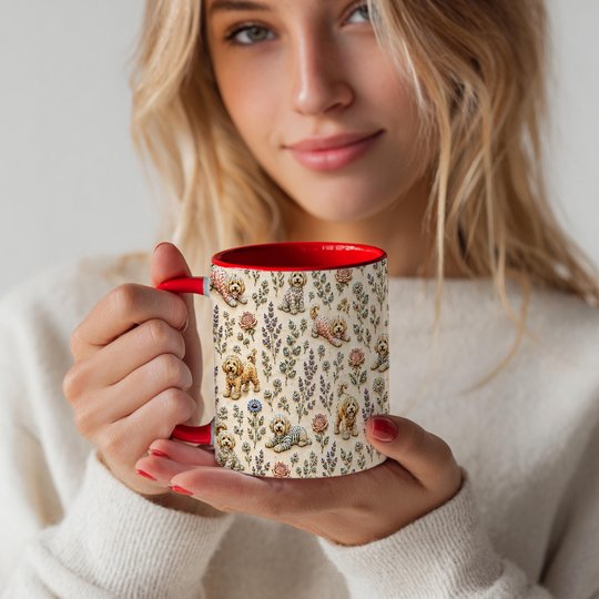 Goldendoodle Accent Edge-to-Edge Coffee Mug CM26052206