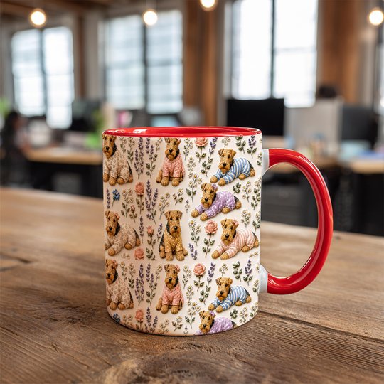 Airedale Terrier Accent Edge-to-Edge Coffee Mug CM26052601