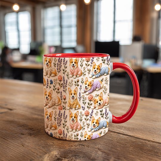 Corgi Accent Edge-to-Edge Coffee Mug CM26052619