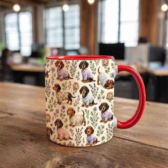 Dachshund Accent Edge-to-Edge Coffee Mug CM26052620