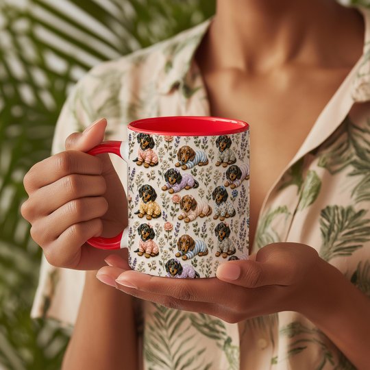 Dachshund Accent Edge-to-Edge Coffee Mug CM26052621