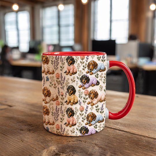 Dachshund Accent Edge-to-Edge Coffee Mug CM26052621
