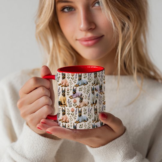Doberman Accent Edge-to-Edge Coffee Mug CM26052622