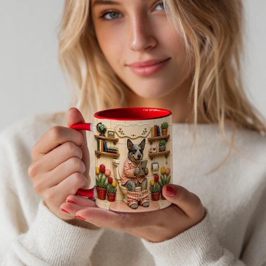 Australian Cattle Dog Accent Edge-to-Edge Mug CM26052801