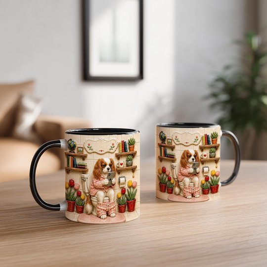 Cavalier King Charles Spaniel Accent Edge-to-Edge Mug CM26052805