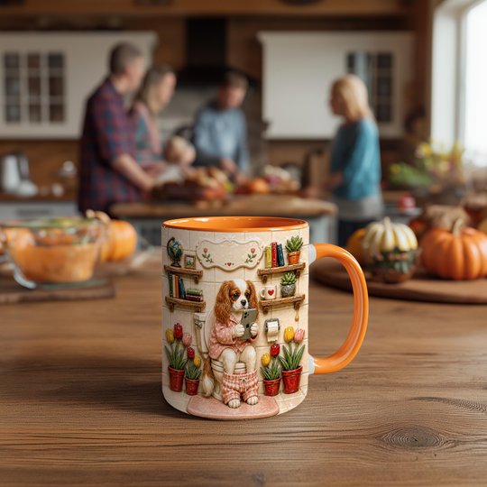 Cavalier King Charles Spaniel Accent Edge-to-Edge Mug CM26052805