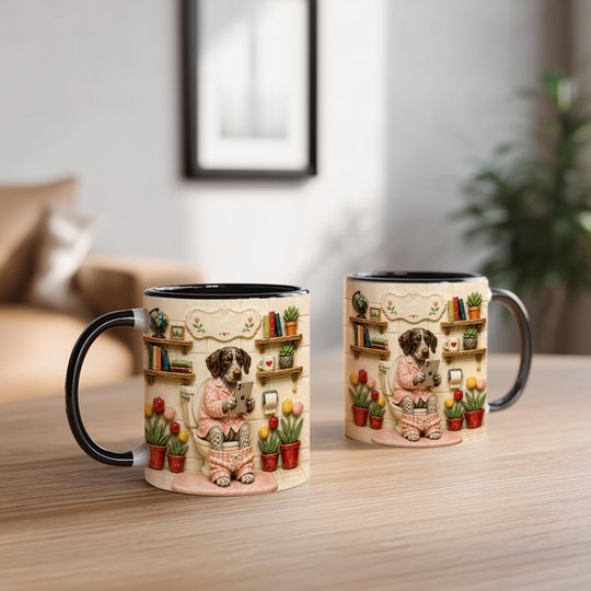German Shorthaired Pointer Accent Edge-to-Edge Mug CM26052808