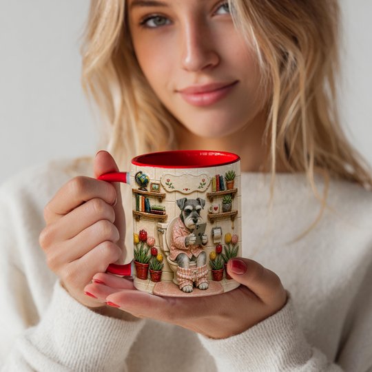 Miniature Schnauzer Accent Edge-to-Edge Mug CM26052809