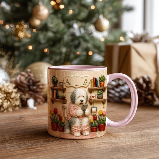 Old English Sheepdog Accent Edge-to-Edge Mug CM26052810