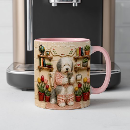 Old English Sheepdog Accent Edge-to-Edge Mug CM26052810