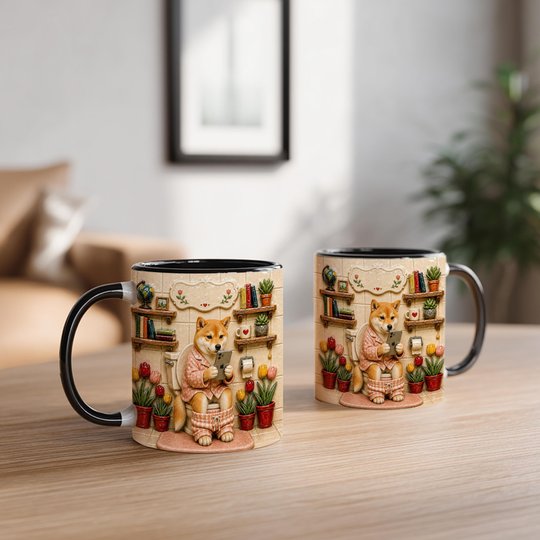 Shiba Inu Accent Edge-to-Edge Mug CM26052813