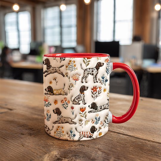 German Shorthaired Pointer Accent Edge-to-Edge Mug CM26052836