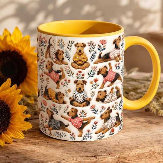 Airedale Terrier Accent Edge-to-Edge Mug CM26100801