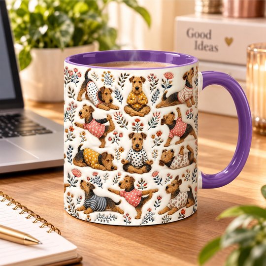 Airedale Terrier Accent Edge-to-Edge Mug CM26100801
