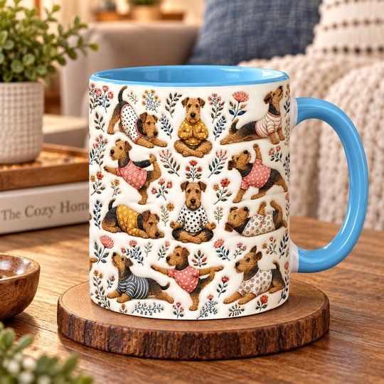 Airedale Terrier Accent Edge-to-Edge Mug CM26100801