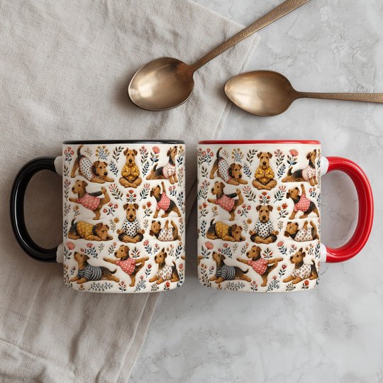 Airedale Terrier Accent Edge-to-Edge Mug CM26100801