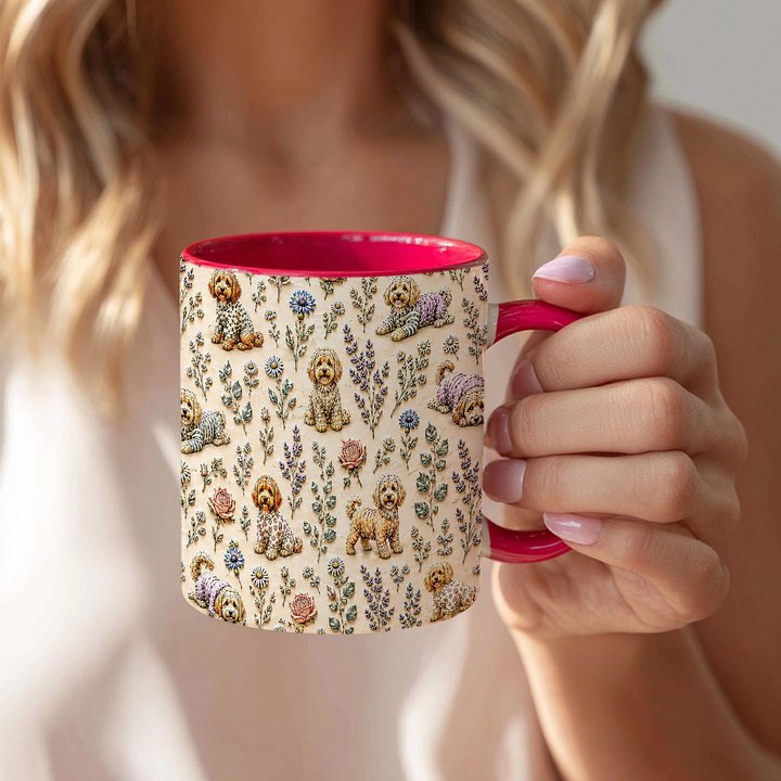 Goldendoodle Accent Edge-to-Edge Coffee Mug CM26052206