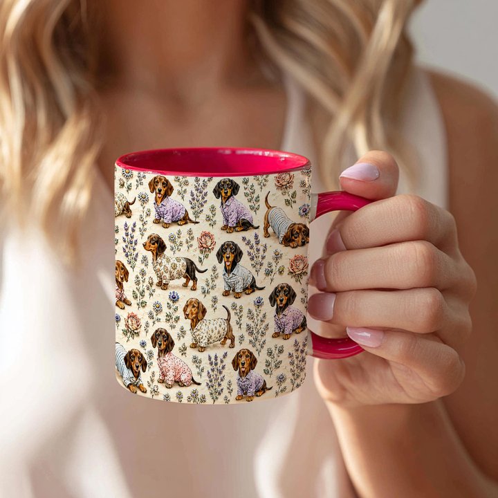Dachshund Accent Edge-to-Edge Coffee Mug CM26052620