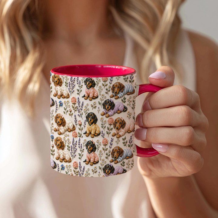 Dachshund Accent Edge-to-Edge Coffee Mug CM26052621