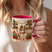 Cavalier King Charles Spaniel Accent Edge-to-Edge Mug CM26052805