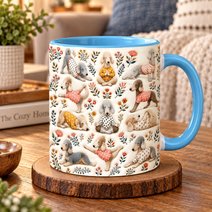 Bedlington Terrier Accent Edge-to-Edge Mug CM26100802