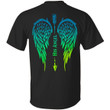 His Angel Wings Couple Print On Back Shirts - Awesome Tee Fashion