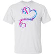 Heart Blue Pink Ribbon Pregnancy Infant Loss Awareness Shirt - Awesome Tee Fashion